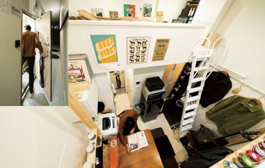<span class="title-b">「狭いが、不自由はない」</span><br />9m²の部屋で生活する桜井さんは「工夫すれば快適」と話す。都心に近い駅から徒歩5分で、新築6万円台という家賃も魅力だ
