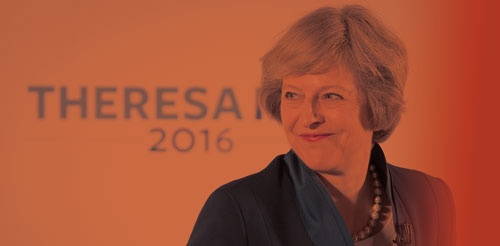 <b>当初の予定よりも2カ月早く就任した英国のテリーザ・メイ首相</b>(写真=Jason Alden/Bloomberg via Getty Images)