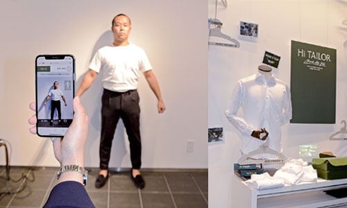 <span class="fontBold">三越伊勢丹の「Hi TAILOR」は、百貨店品質のオーダーシャツを自宅から注文できるようにすることで、20~30代のビジネスパーソンの需要掘り起こしを狙う。来春にはシャツだけでなくスーツの販売も始める予定だ</span>