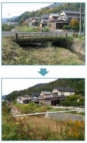 <span class="fontBold">京都府舞鶴市が進める老朽化した橋の撤去で、第1号となった岡安橋</span>