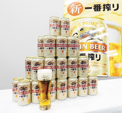 <span class="fontBold">缶の一番搾りブランドは昨年10~12月の販売数量が5割増に</span>