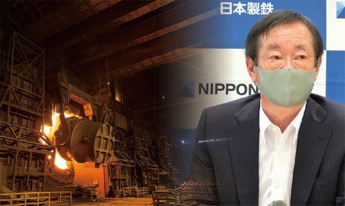 <span class="fontBold">日本製鉄の橋本英二社長は中国との脱炭素製鉄技術の研究開発競争に注力する（設備写真は日鉄の製鉄所）</span>