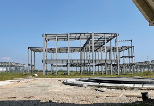 <span class="fontBold">江蘇省南通市にある恒大新能源汽車の工場建設予定地</span>
