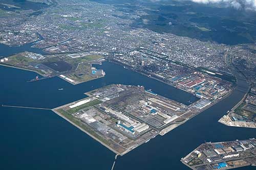 広畑地区（兵庫県姫路市）は電磁鋼板の一大供給拠点
