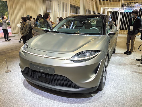 ソニーが今年1月に発表した試作車「VISION-S 02」