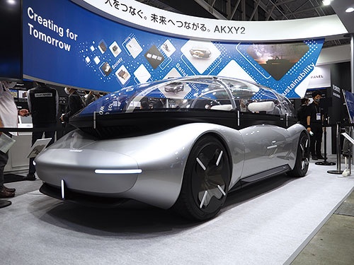 旭化成はコンセプトカーを通じて自社開発素材などをアピール