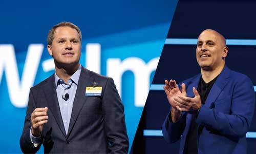 <span class="fontBold">ダグ・マクミロンCEOはデジタル化の遂行を自らのミッションとする(左)。EC事業トップのマーク・ロア氏はEC業界の著名起業家だ(右)</span>