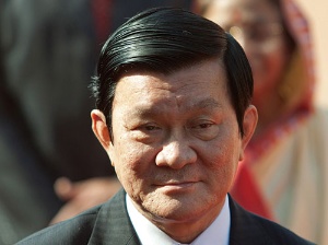 <span class="fontBold">ベトナムのチュオン・タン・サン国家主席。ベトナム共産党の序列は第2位。日本の政財界とのパイプが太い「知日派」で、今年6月にも訪日した</span>(写真=Bloomberg/Getty Images)