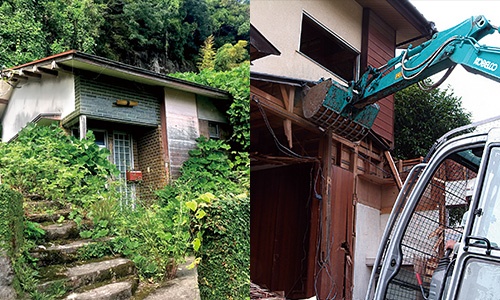 <span class="fontBold">鹿児島市は全国ワースト3で空き家が多い自治体だ。壊す、使うなどの機運に乏しく、時だけが過ぎる</span>(写真=右:PIXTA)
