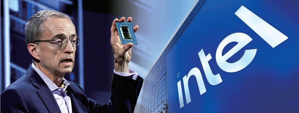 苦境の米インテルはパット・ゲルシンガーCEO(左)が退任する事態に。エンジニアが流出している(写真=左:ロイター)