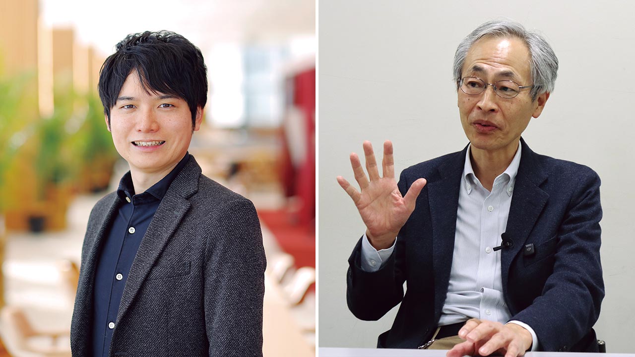 リクルートワークス研究所の古屋氏と法政大学経営大学院教授の山田氏に