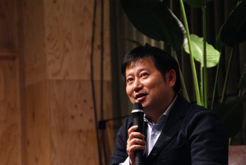 Raise LIVEに登壇したマネーフォワード代表取締役社長CEO(最高経営責任者)の辻庸介氏(写真:ドリームムービー)