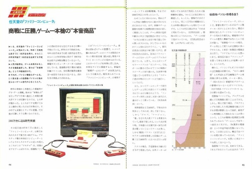 1984年12月10日号に掲載した任天堂の記事。ケーススタディーとして初めて取り上げた。