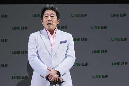 野村ホールディングスの池田肇氏は会見で「LINEのスピード感を評価した」と語った