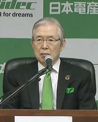 「我々はピンチに強い会社。ピンチをチャンスにする」と言う日本電産の永守重信会長CEO(最高経営責任者)(写真:共同通信)