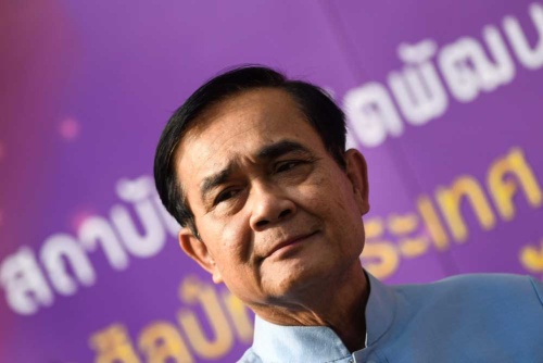 首相指名選挙で続投を決めたタイ軍事政権のプラユット暫定首相（写真：AFP/アフロ）