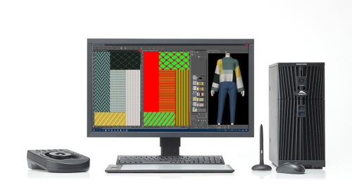 島会長はコンピューター編機と連動するデザインやプログラミングのためのシステム「SDSシリーズ」も開発した(写真提供=島精機製作所)