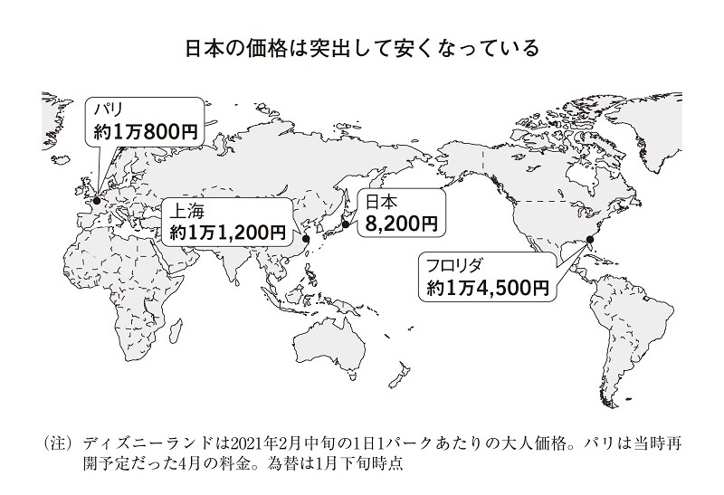 東京ディズニーランド00円 実は世界で最安値水準 日経ビジネス電子版 東京ディズニーランド00円 実は世界で最安値水準 日経ビジネス電子版