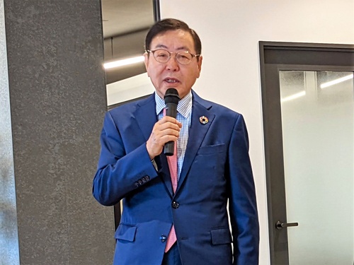 ニトリホールディングスの似鳥昭雄会長(写真は2022年4月のニトリデジタルベース設立会見)