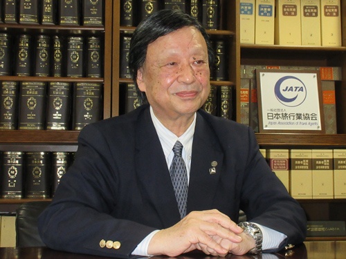 日本旅行業協会(JATA)の坂巻伸昭会長。東武トップツアーズの社長を務める
