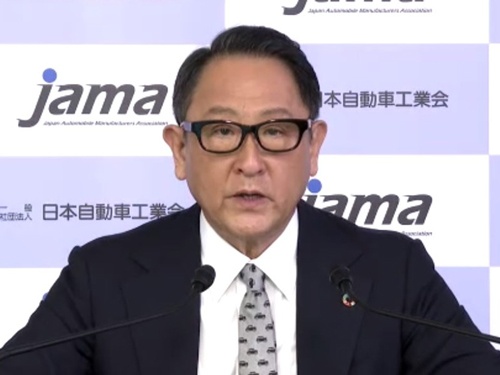 日本自動車工業会の豊田章男会長(トヨタ自動車社長)はオンライン記者会見で、国の再エネ導入の遅れに危機感を示した