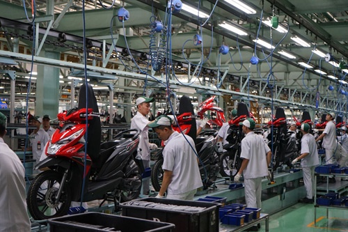 二輪の主力市場、インドネシアの工場も稼働を停止している