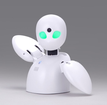 コミュニケーションに特化した分身ロボット「OriHime」。オリィ研究所はOriHimeのレンタル事業も始めている