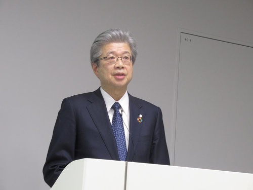 第⼀三共の眞鍋淳社長(2019年12月撮影)