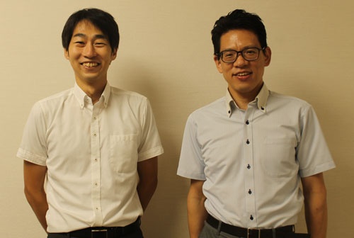 AdvanSentinelの岩本遼氏(左)と今井雅之副社長