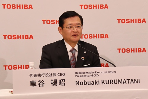 新たな中期目標を公表した車谷暢昭社長兼CEO