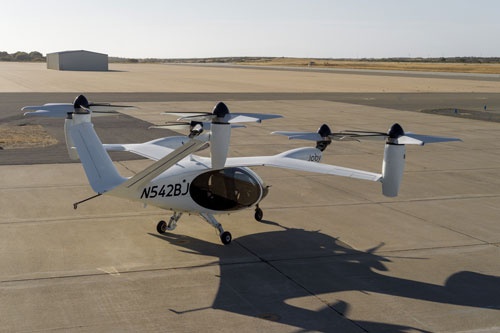 米国のスタートアップ（新興）企業ジョビー・アビエーションが開発する電動垂直離着陸機（eVTOL、イーブイトール）