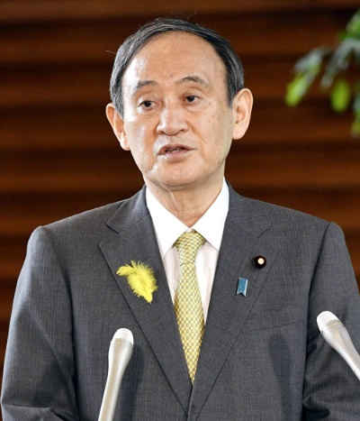 菅義偉首相は5日、都議選の結果について「自公で過半数を実現できなかったことは謙虚に受け止めさせていただきたい」と述べた(写真:共同通信)