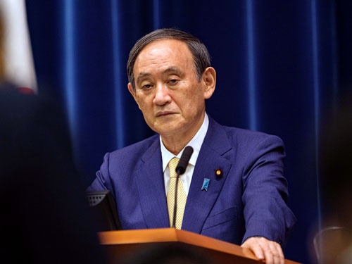 7月8日、菅義偉首相は東京都に4度目となる緊急事態宣言を発令することを発表した(POOL via ZUMA Wire/共同通信イメージズ)