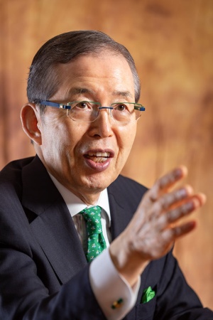 日本電産の永守重信会長CEO(写真:菅野 勝男)