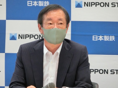 日本製鉄の橋本英二社長は中国の脱炭素製鉄技術の開発強化を警戒する