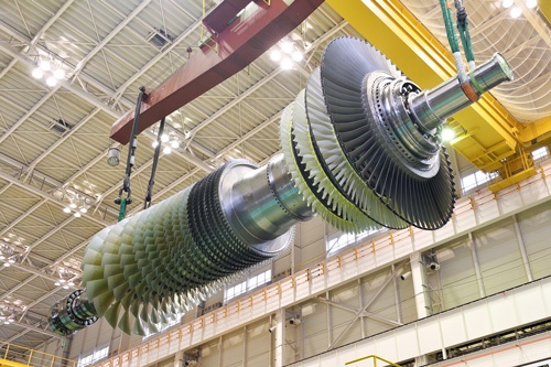 三菱重工業は水素発電用ガスタービンの商用化を目指す。写真は高効率のJAC形ガスタービン(写真:三菱パワー)