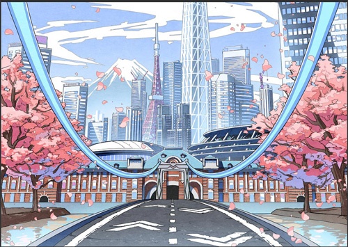 「パラリアルトーキョー」では、東京駅や東京スカイツリー、東京タワーなど主要なランドマークがリアルに再現された(画像提供/VR法人HIKKY)