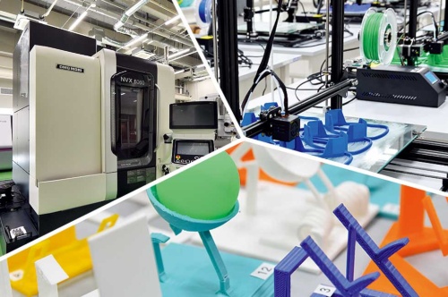 京都先端科学大学は、2020年4月に工学部を新設。工学部が入る京都太秦キャンパスの南館1階には、最新鋭の3Dプリンターやレーザー加工機などが導入された機械工房を設置している