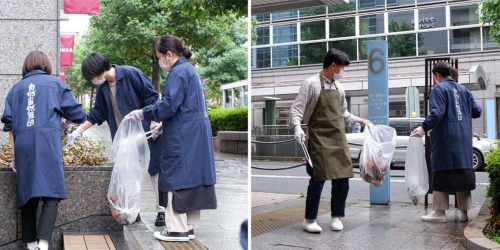 直江津でスタートした店外清掃活動が全国に広がっている。地域の事業者や地元住民を巻き込んで拡大する事例も