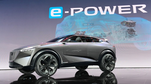 19年のジュネーブ国際モーターショーで世界初公開した、e-POWERを搭載したコンセプトカー「IMQ」