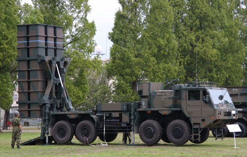 03式中距離地対空誘導ミサイル(中SAM)(写真:イメージマート)