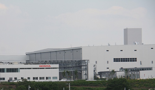 ホンダの寄居工場。21年には狭山工場からの生産移管を予定する