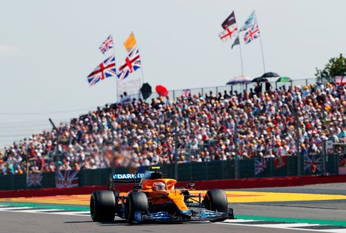 フォーミュラ・ワン(F1)の英国GPの決勝には、14万人が観戦に押し寄せた(写真:ロイター/アフロ)