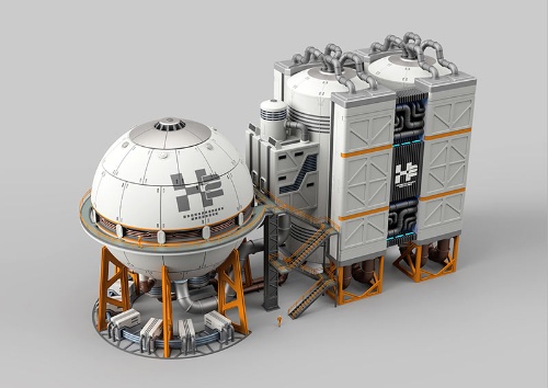 核融合炉の模型