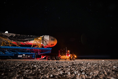 ブルーオリジンが開発する大型ロケット「ニューシェパード」(写真:Blue Origin)
