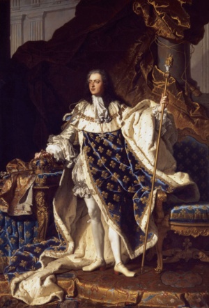 イアサント・リゴー『ルイ十五世像』Portrait of King Louis XV of France by Hyacinthe Rigaud,（1730）（写真：アフロ）