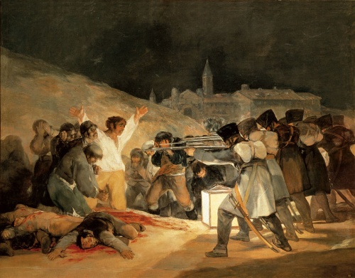 フランシスコ・デ・ゴヤ『マドリッド、1808年5月3日』The 3rd of May 1808 In Madrid：The Executions on Principe Pio Hill.（1814）　（写真提供：Iberfoto／アフロ）