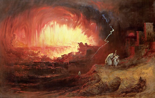 ジョン・マーティン『ソドムとゴモラ』The Destruction of Sodom and Gomorrah(1852) (提供:Bridgeman Images/アフロ)