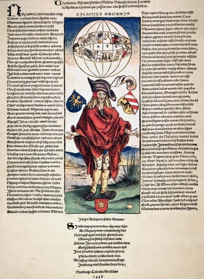 アルブレヒト・デューラー『梅毒の男』（1496）'The Syphilitic.' Woodcut（提供：GRANGER.COM/アフロ）