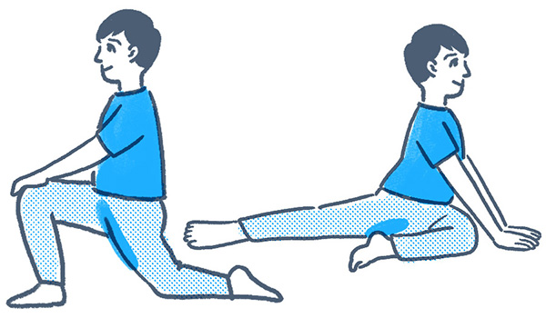 腰痛 膝痛には 股関節ほぐし 3つのストレッチで体が軽くなる 日経ビジネス電子版